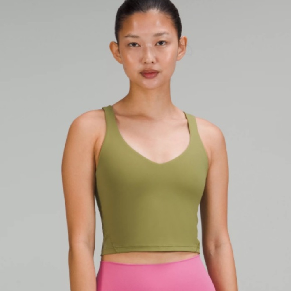 LULULEMON ALIGN TANK TOP BRONZE GREEN SIZE 6
